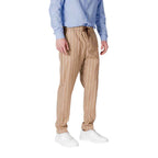 Gianni Lupo Beige Polyester Pant
