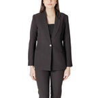 ICHI Black Polyester Blazer
