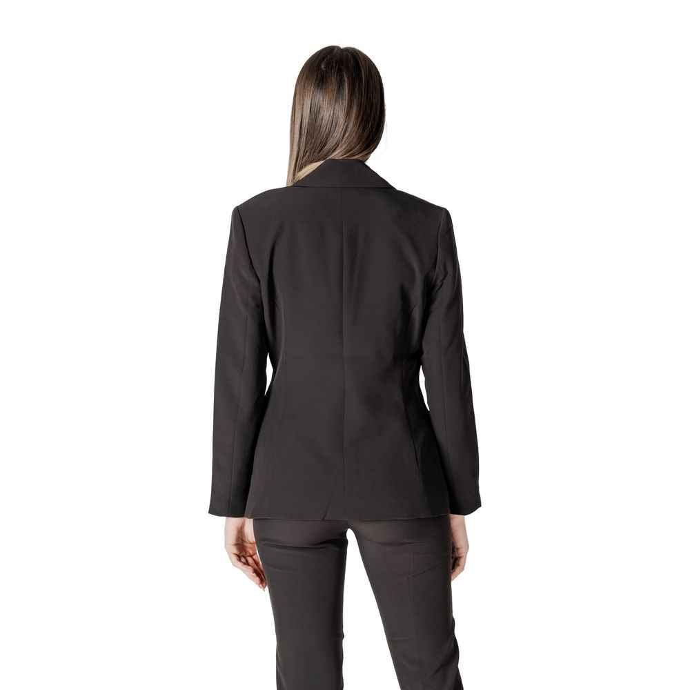 ICHI Black Polyester Blazer