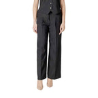 ICHI Black Polyester Pant