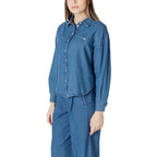 ICHI Blue Cotton Shirt