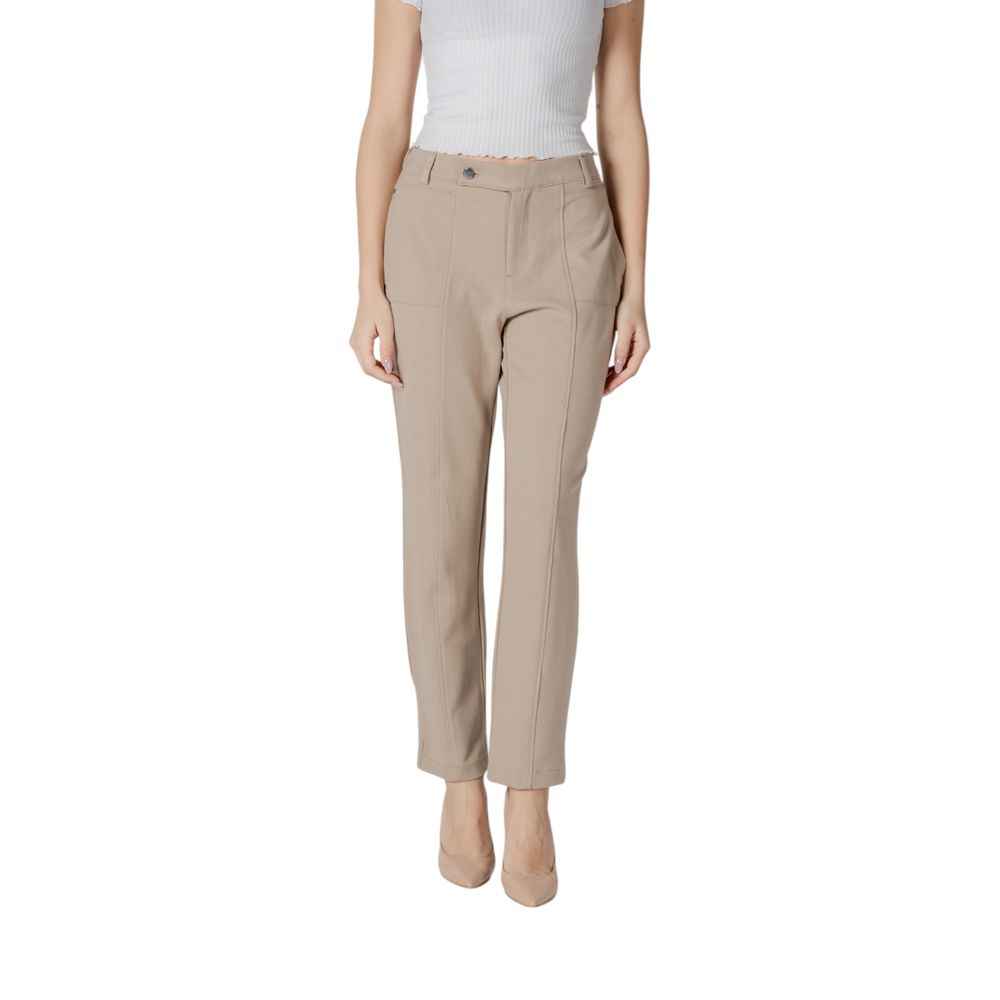 Street One Beige Viscose Pant