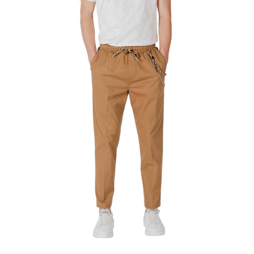 Gianni Lupo Brown Cotton Pant