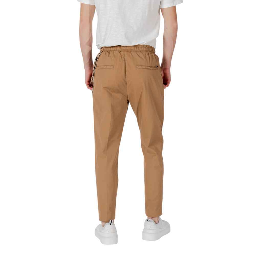 Gianni Lupo Brown Cotton Pant