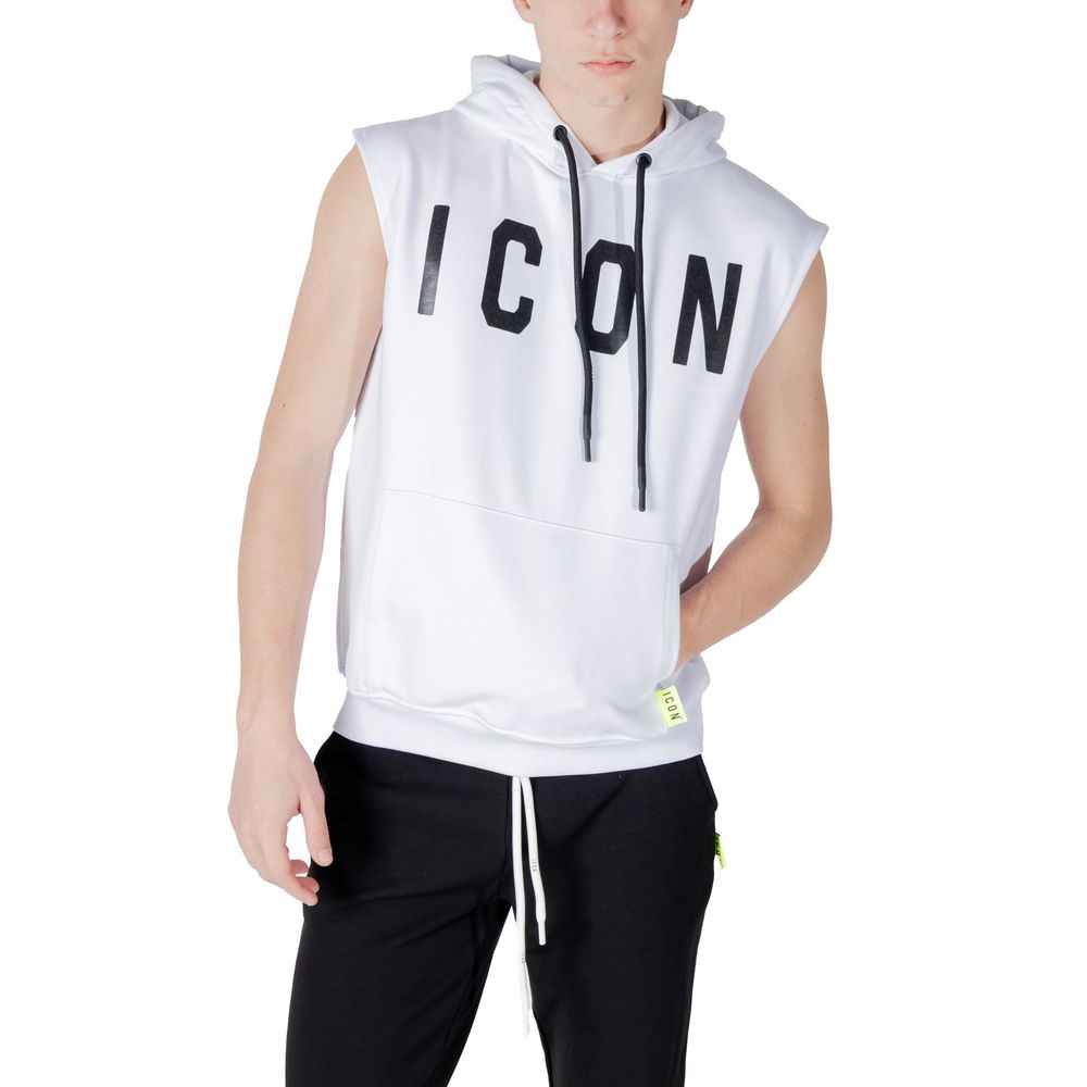 Icon White Cotton Hoody