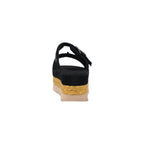 UGG Black Suede Leather Sandal