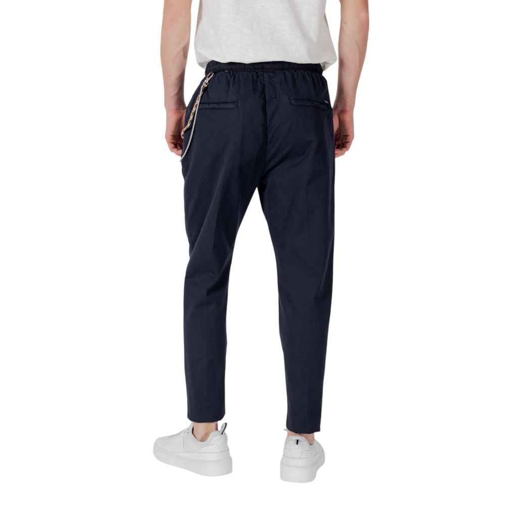 Gianni Lupo Blue Cotton Pant