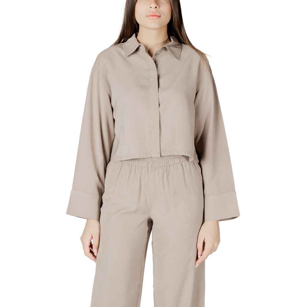 Only Beige Viscose Blouse