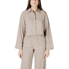 Only Beige Viscose Blouse