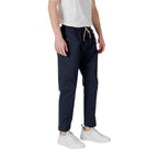 Gianni Lupo Blue Cotton Pant