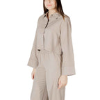 Only Beige Viscose Blouse