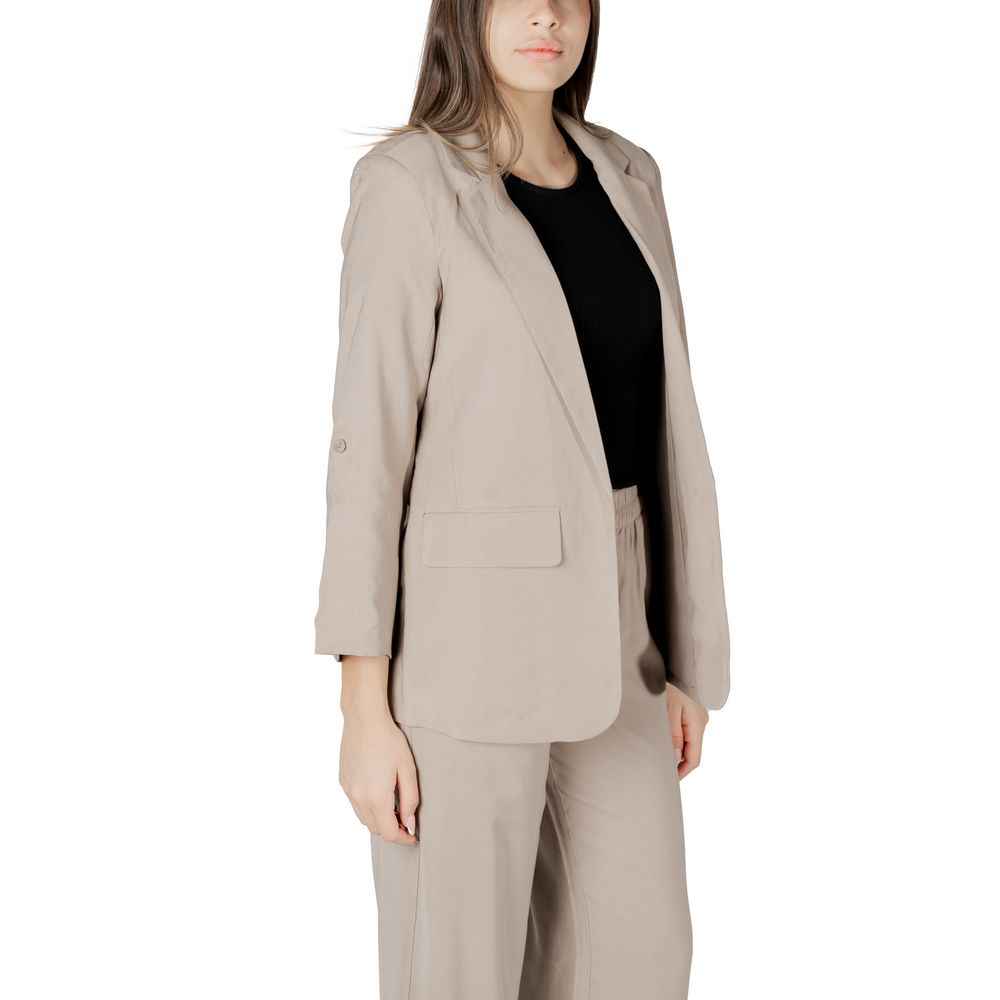 Only Beige Viscose Blazer