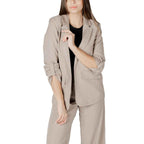 Only Beige Viscose Blazer