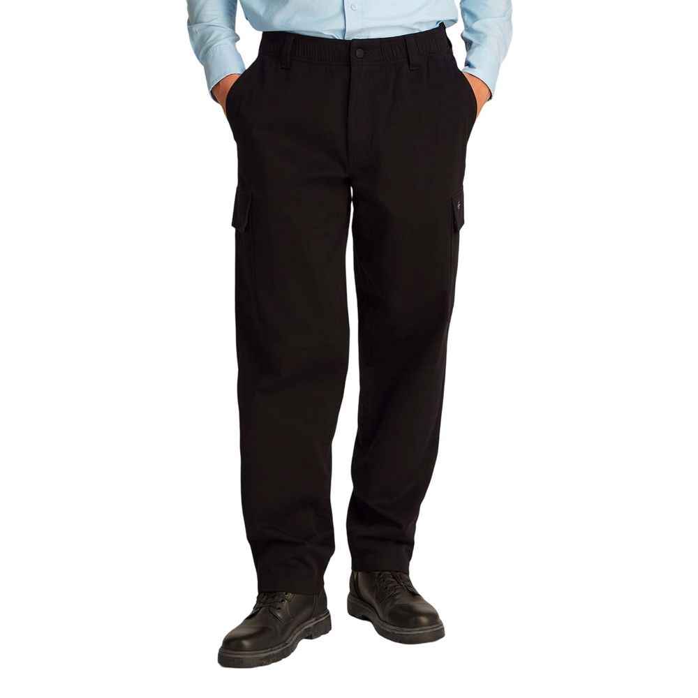 Calvin Klein Jeans Black Cotton Cargo Pants