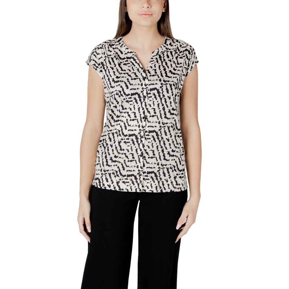 Street One Cream Cotton T-Shirt