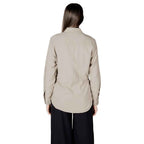 Only Beige Viscose Shirt