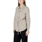 Only Beige Viscose Shirt