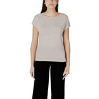 Street One Beige Polyester T-Shirt