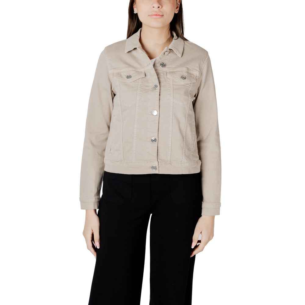 Street One Beige Cotton Jackets & Coat