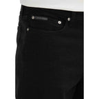 Calvin Klein Jeans Black Cotton Bermuda