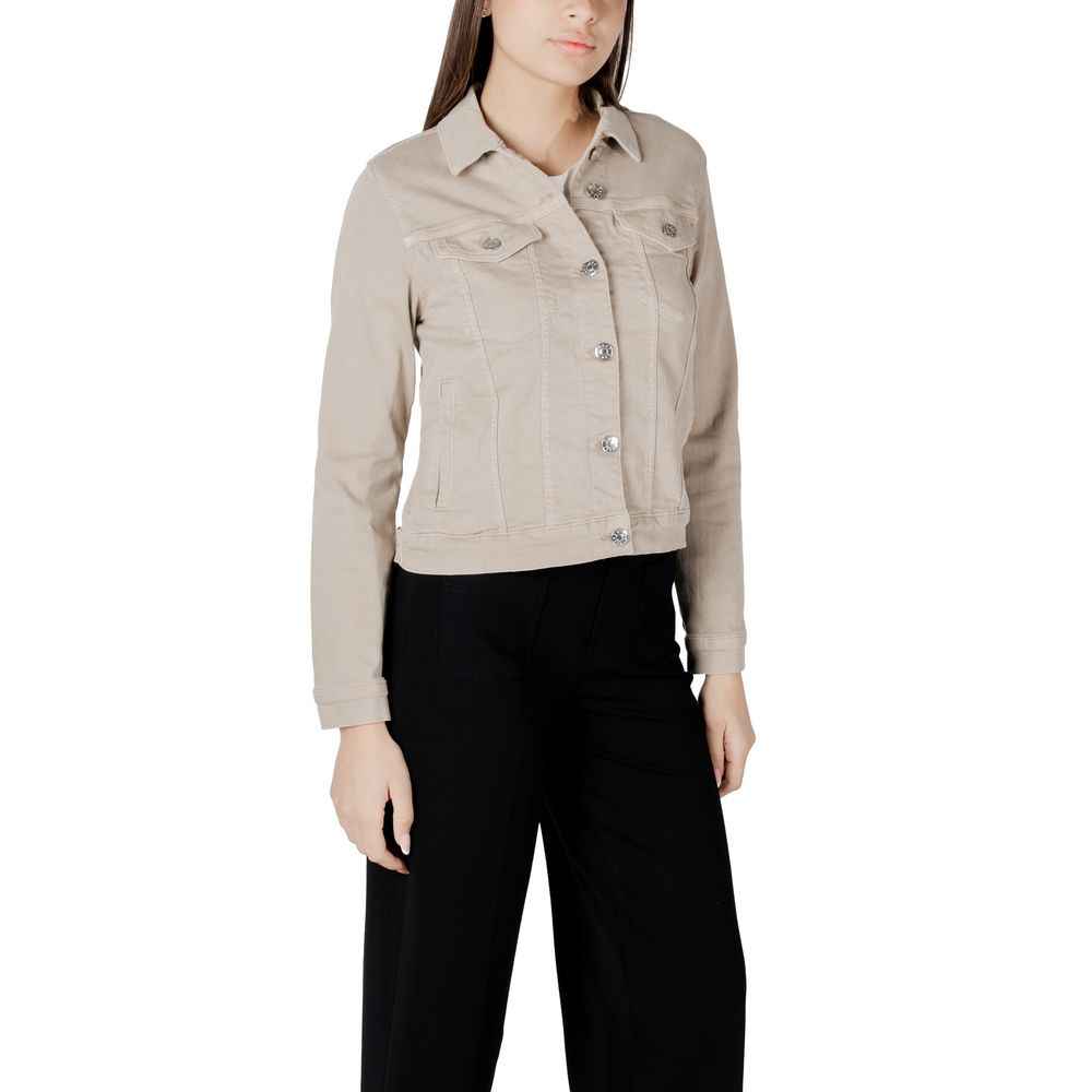 Street One Beige Cotton Jackets & Coat