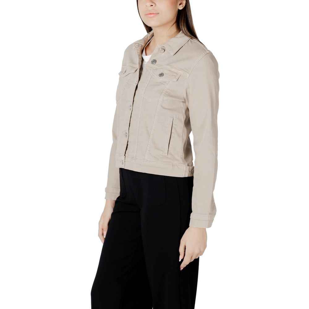 Street One Beige Cotton Jackets & Coat