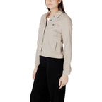 Street One Beige Cotton Jackets & Coat