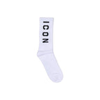 Icon White Cotton Socks