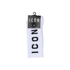Icon White Cotton Socks