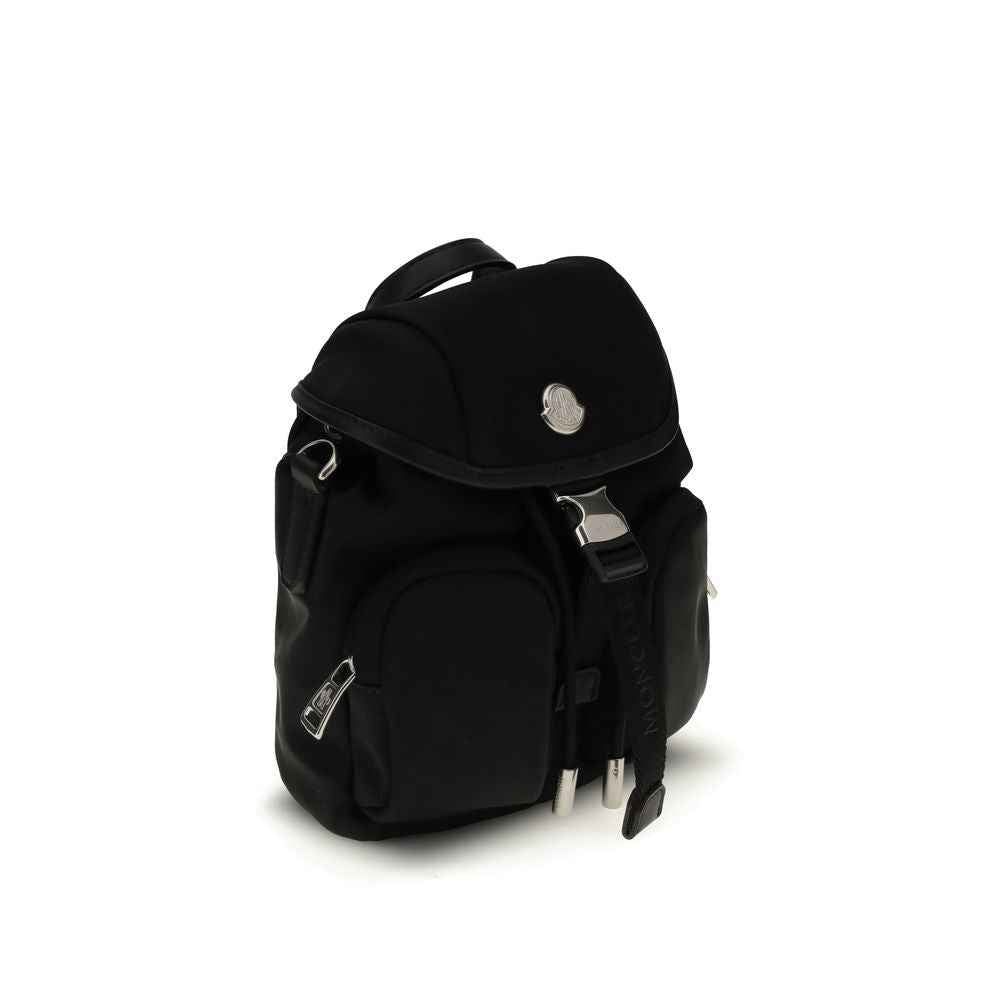 Moncler Black Leather Backpack
