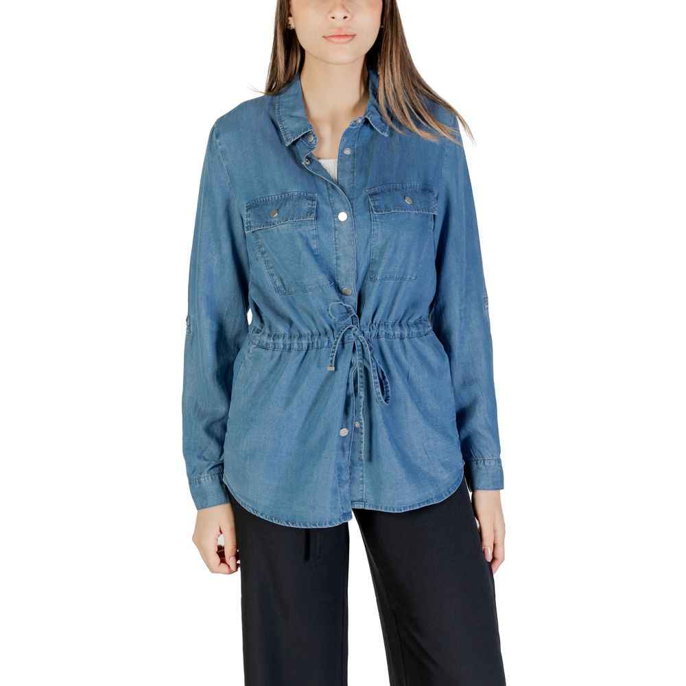 Only Blue Tencel Shirt