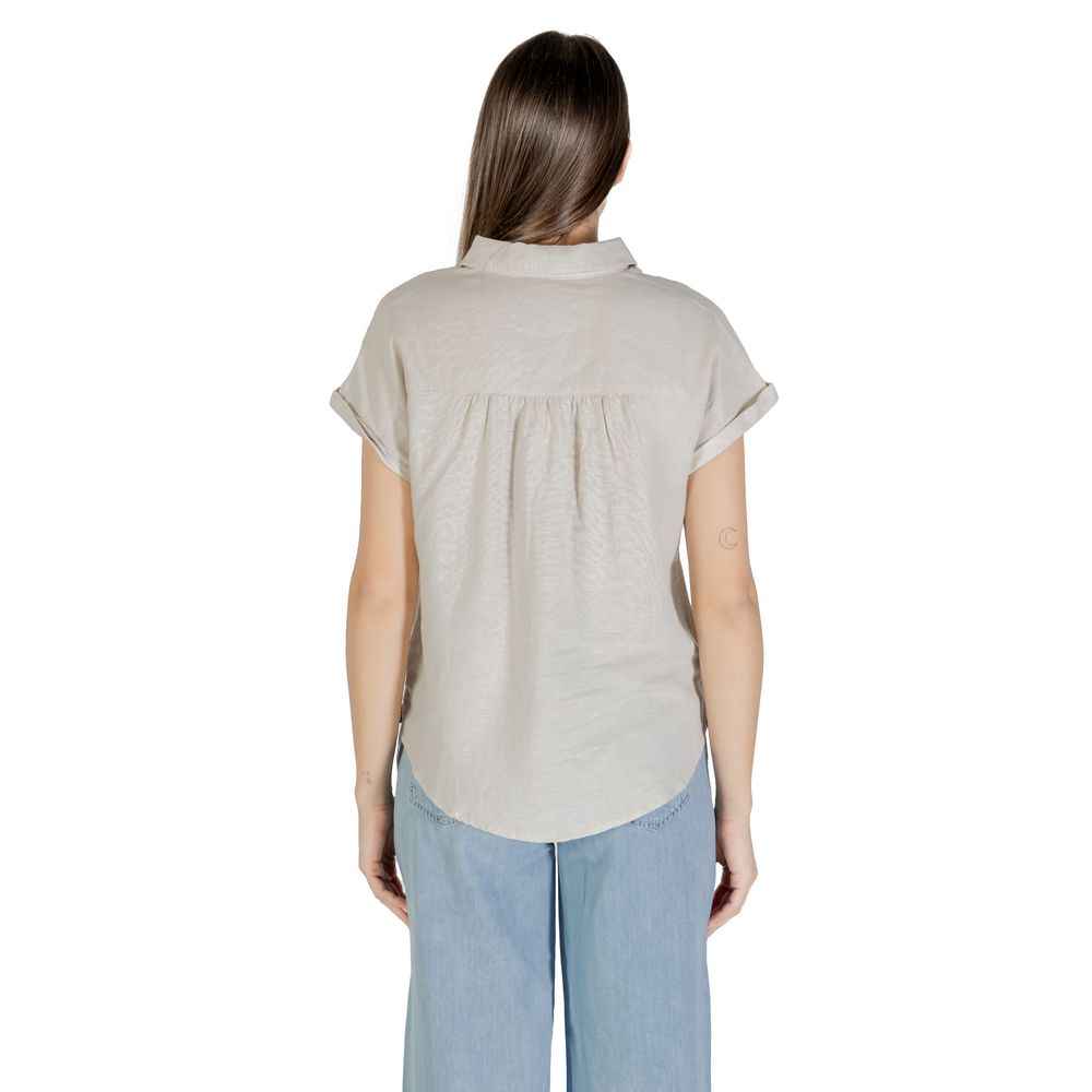 Street One Bicolor Linen Blouse