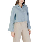 Only Light Blue Lyocell Shirt