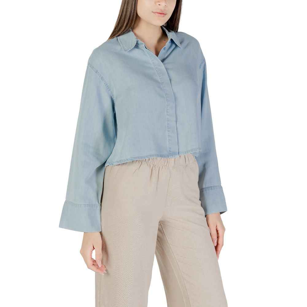 Only Light Blue Lyocell Shirt