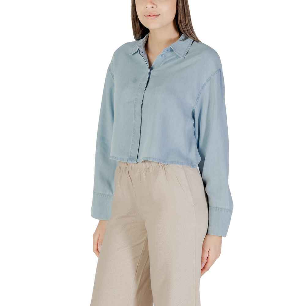 Only Light Blue Lyocell Shirt