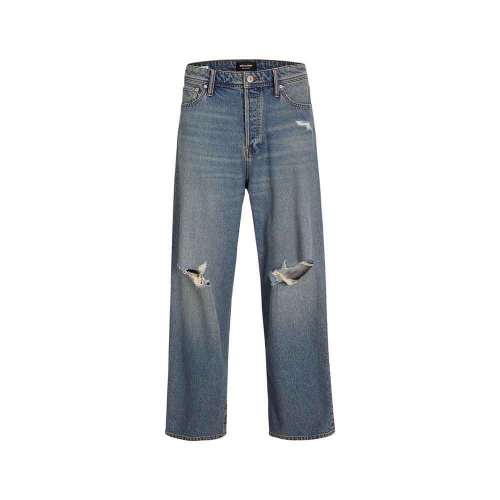 Jack Jones Blue Cotton Relaxed Fit Jean