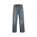 Jack Jones Blue Cotton Relaxed Fit Jean