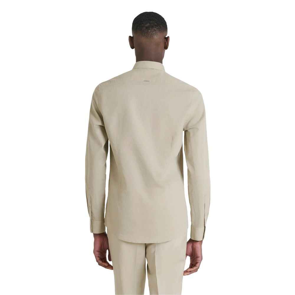Antony Morato Beige Cotton Shirt