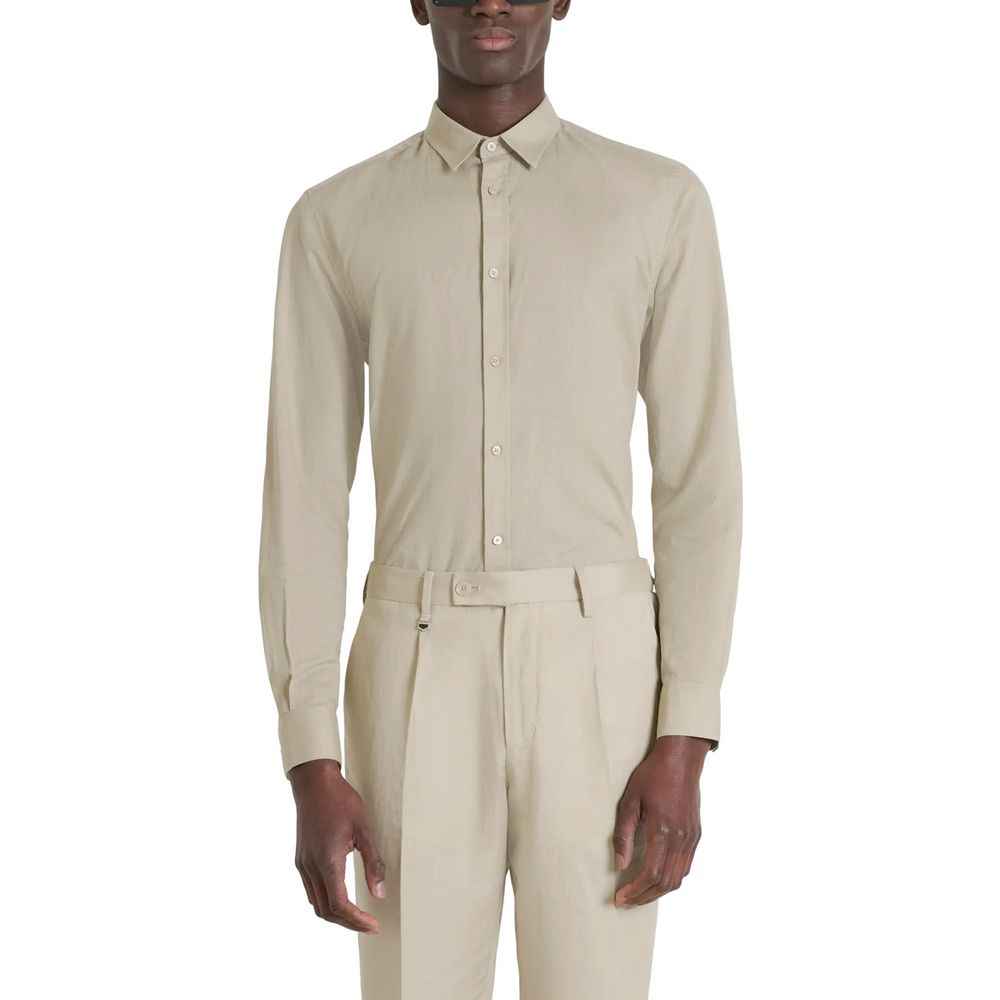 Antony Morato Beige Cotton Shirt