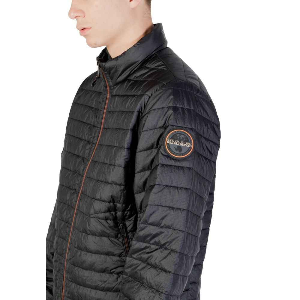 Napapijri Black Polyamide Jackets & Coat