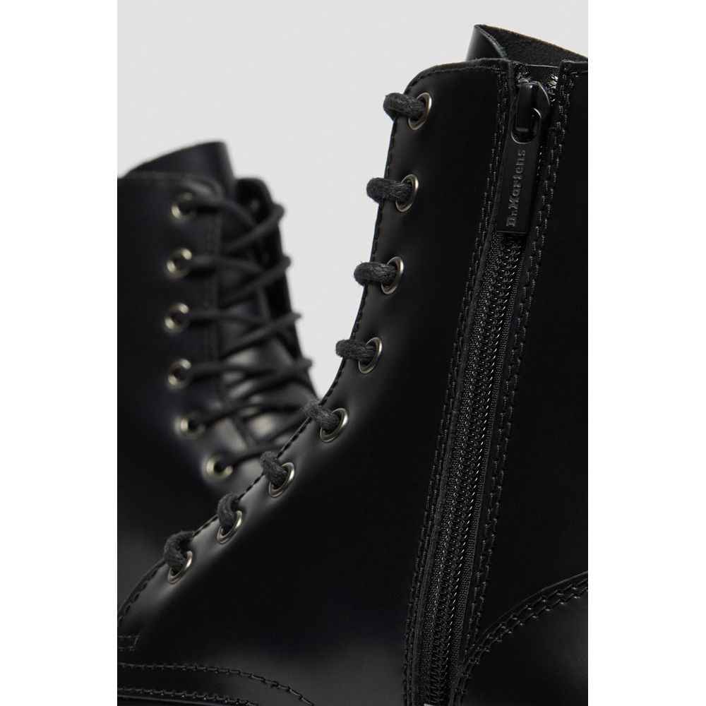 Dr. Martens Black Leather Ankle