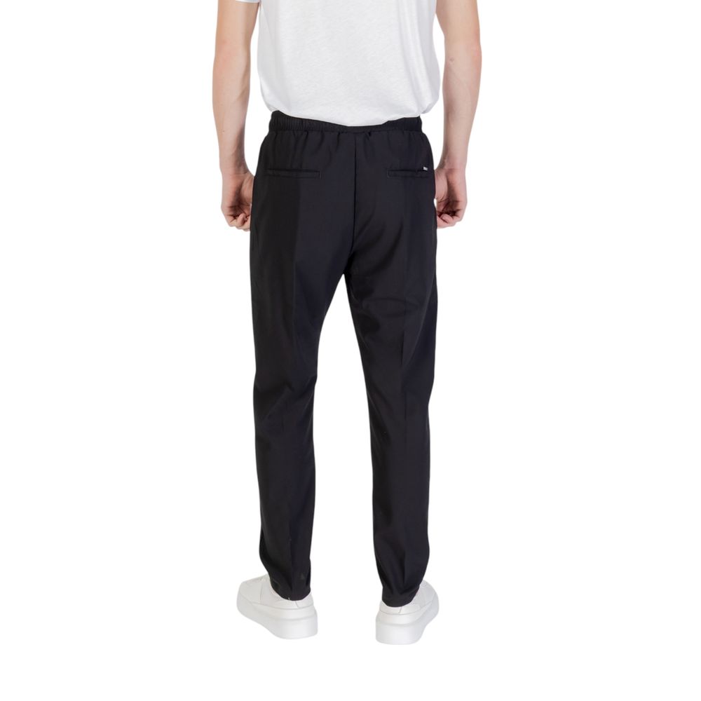 Gianni Lupo Black Polyester Pant