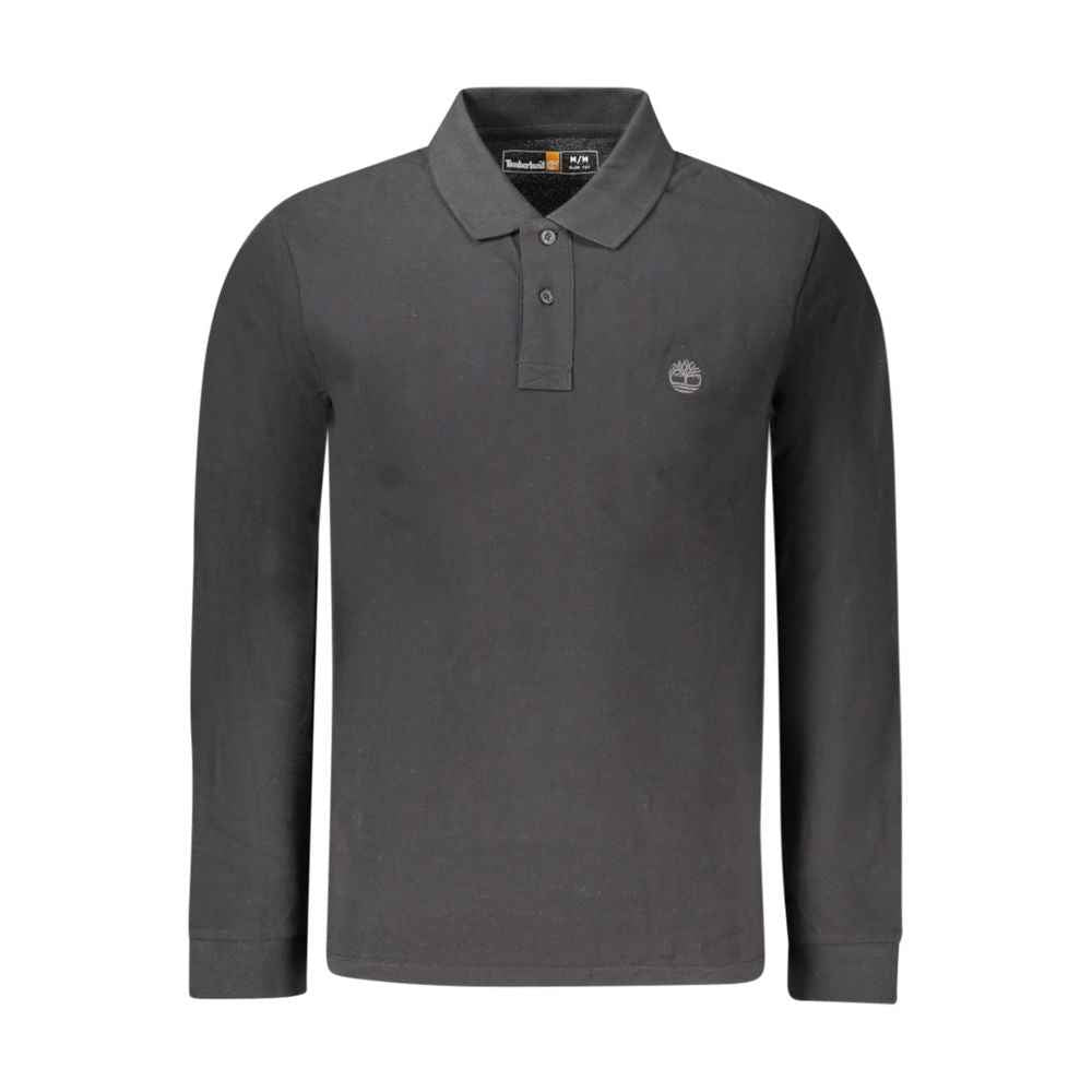 Timberland Black Cotton Men Polo Shirt