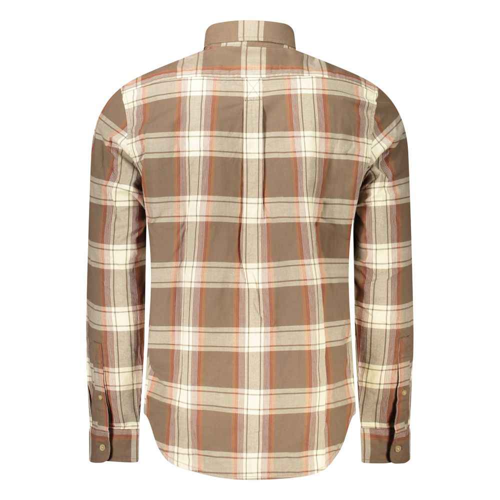 Timberland Brown Cotton Men Shirt