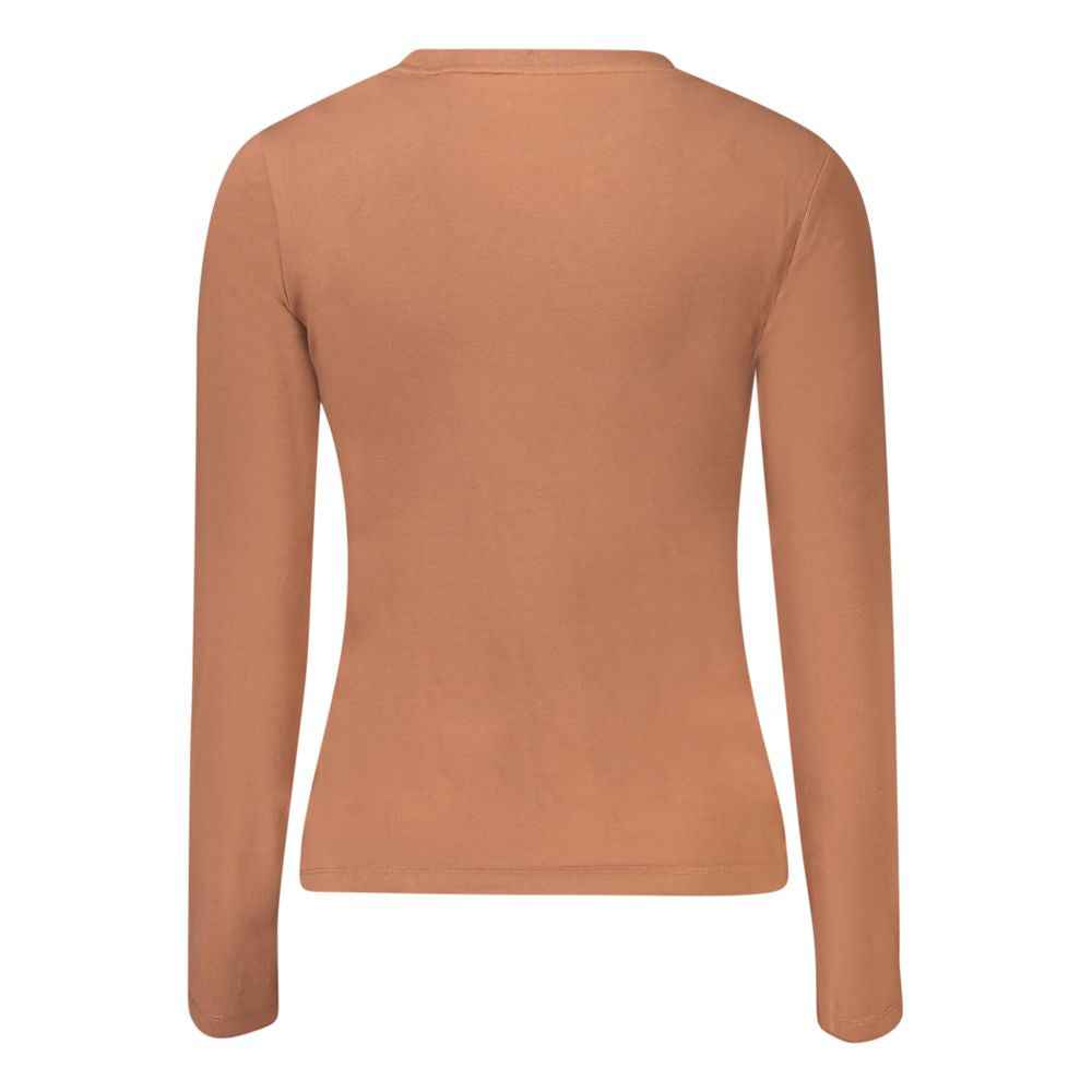 Guess Jeans Brown Cotton Women T-Shirt