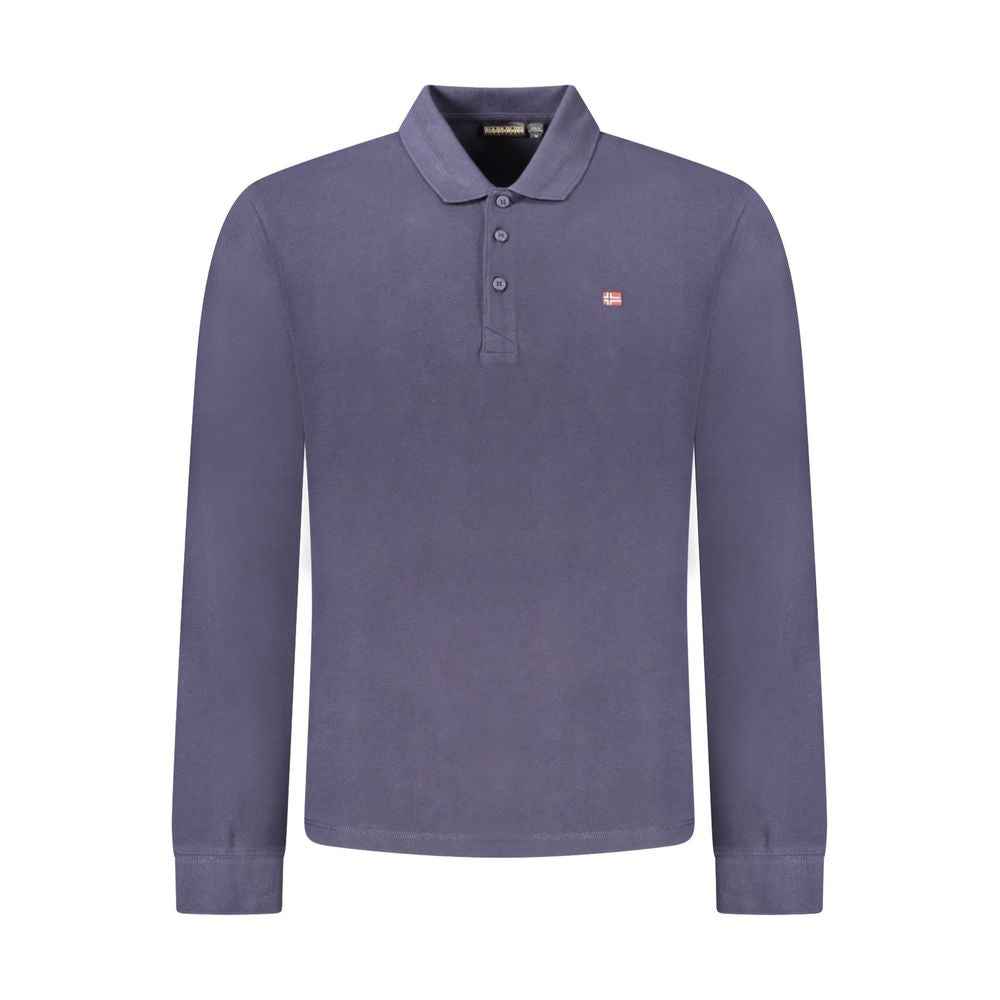 Napapijri Blue Cotton Men Polo Shirt