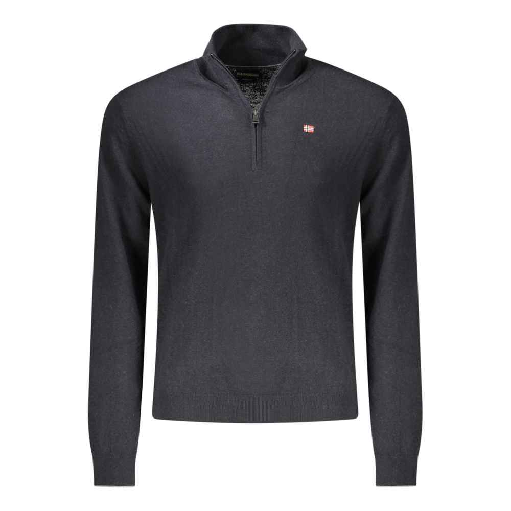Napapijri Black Wool Men Sweater