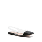 Gianvito Rossi Black Plexiglass Ballet Flats