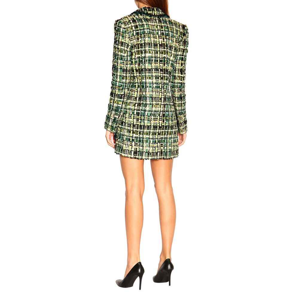 Elisabetta Franchi Green Viscose Women Blazer