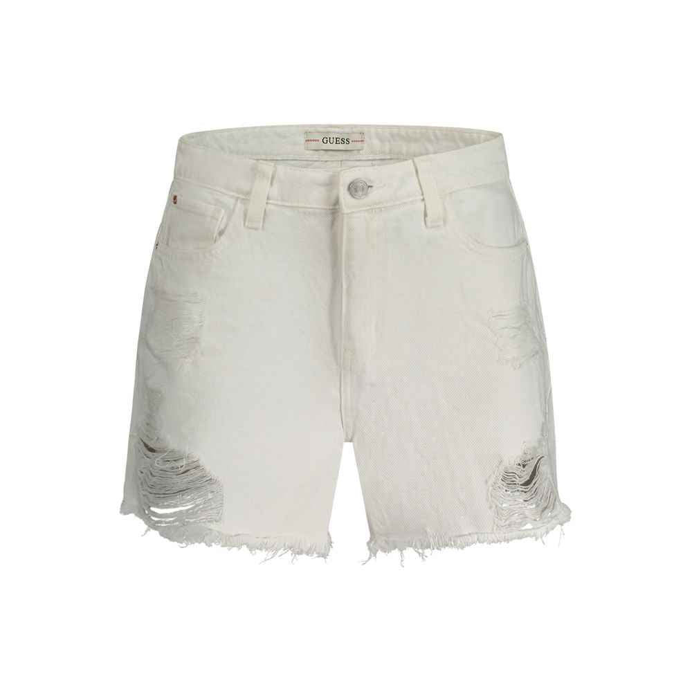 Guess Jeans White Cotton Short